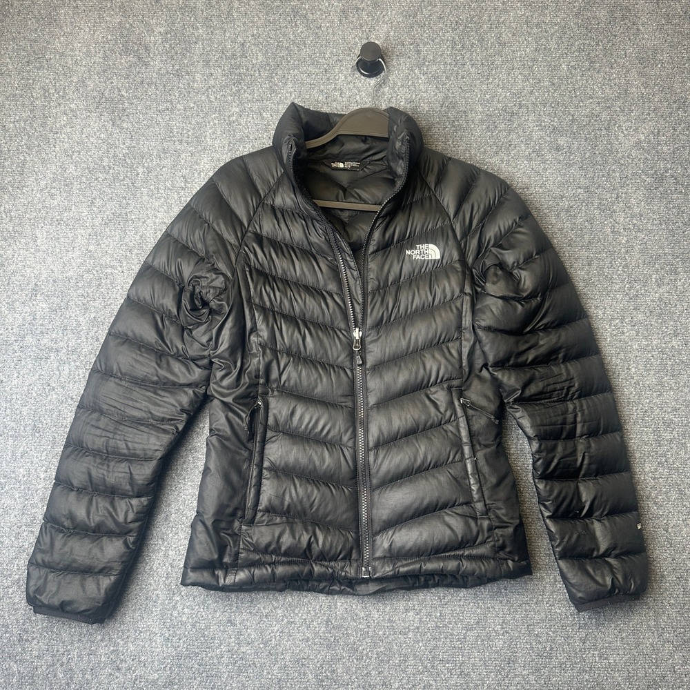 The North Face Aconcagua 2 Down Jacket Womens XS Black 550 Puffer Coat Repair